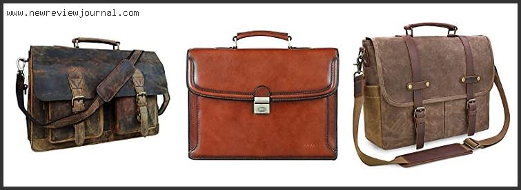 Top 10 Best Vintage Leather Briefcase – Available On Market